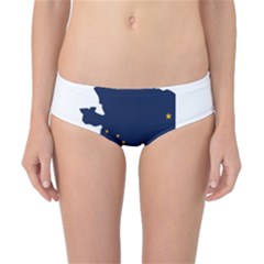Flag Map Of Alaska Classic Bikini Bottoms by abbeyz71