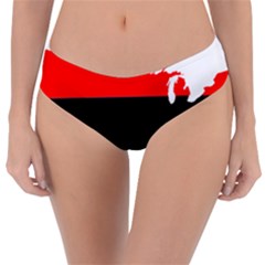 Pan-african Flag Map Of United States Reversible Classic Bikini Bottoms by abbeyz71