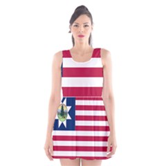 Flag Of Vermont, 1837-1923 Scoop Neck Skater Dress by abbeyz71
