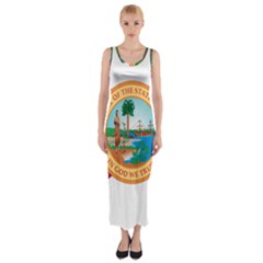 Flag Of Florida, 1900-1985 Fitted Maxi Dress by abbeyz71