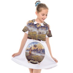 Flag Of Florida, 1868-1900 Kids  Short Sleeve Shirt Dress by abbeyz71