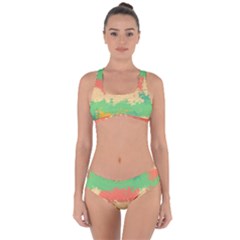 Spots In Retro Colors                                              Criss Cross Bikini Set by LalyLauraFLM