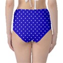 Little  Dots Royal Blue Classic High-Waist Bikini Bottoms View2