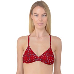 Embroidery Paisley Red Reversible Tri Bikini Top by snowwhitegirl