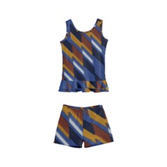 Colors Fabric Abstract Textile Kid s Boyleg Swimsuit by Sapixe