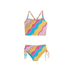 Cake Color Palette Painting Girls  Tankini Swimsuit by Sapixe