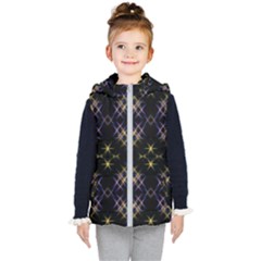 Seamless Background Abstract Vector Kid s Hooded Puffer Vest by Simbadda