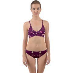 New Motif Design Textile New Design Wrap Around Bikini Set by Simbadda