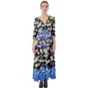 Marguerite Cornflower Vase Blossom Button Up Boho Maxi Dress View1