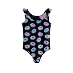 Donuts Pattern Kids  Frill Swimsuit by Valentinaart
