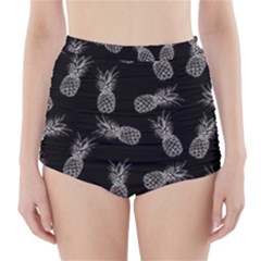 Pineapple Pattern High-waisted Bikini Bottoms by Valentinaart