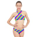 7 Color Square Grid High Neck Bikini Set View1