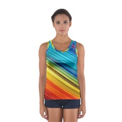 Rainbow Sport Tank Top  by NSGLOBALDESIGNS2