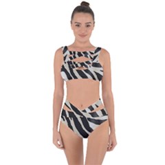 Zebra Print Bandaged Up Bikini Set  by NSGLOBALDESIGNS2