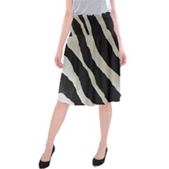 Zebra Print Midi Beach Skirt by NSGLOBALDESIGNS2