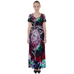 Dedelion High Waist Short Sleeve Maxi Dress by bestdesignintheworld