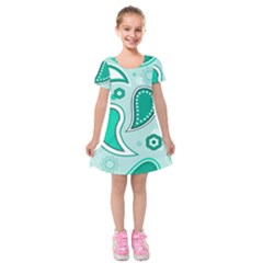Seamless Kids  Short Sleeve Velvet Dress by Hansue