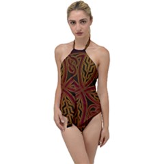 Beautiful Art Pattern Go With The Flow One Piece Swimsuit by Nexatart