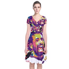 Ap,550x550,12x12,1,transparent,t U1 Short Sleeve Front Wrap Dress by 2809604