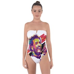 Mo Salah The Egyptian King Tie Back One Piece Swimsuit by 2809604