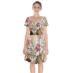 Holy Land Flowers 10 Short Sleeve Bardot Dress by DeneWestUK