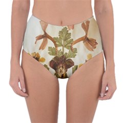 Holy Land Flowers 12 Reversible High-waist Bikini Bottoms by DeneWestUK