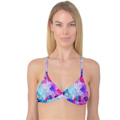 Background Art Abstract Watercolor Reversible Tri Bikini Top by Sapixe