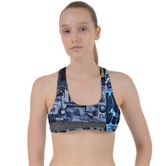 Lost Places Abandoned Train Station Criss Cross Racerback Sports Bra by Sapixe