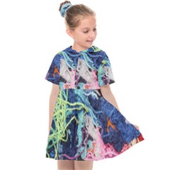 Wool Yarn Colorful Handicraft Kids  Sailor Dress by Sapixe