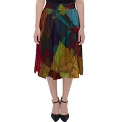 Background Color Template Abstract Classic Midi Skirt by Sapixe