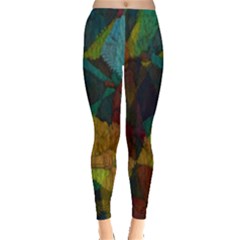 Background Color Template Abstract Leggings  by Sapixe