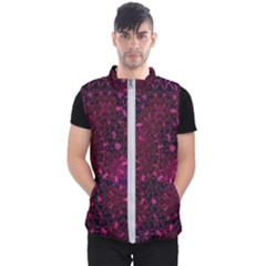 Retro Flower Pattern Design Batik Men s Puffer Vest by Sapixe