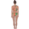 Seamless Pattern Design Tiling Cross Back Hipster Bikini Set View2