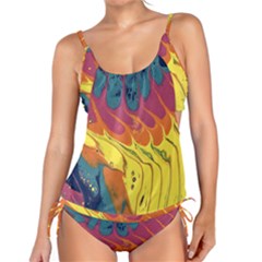 Peacock Feather Tankini Set by lwdstudio