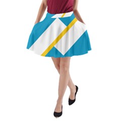 Flag Of The Franco-yukonnais A-line Pocket Skirt by abbeyz71