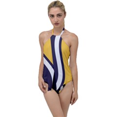 Flag Of South Bend, Indiana Go With The Flow One Piece Swimsuit by abbeyz71