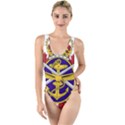 Badge of Canadian Armed Forces High Leg Strappy Swimsuit View1