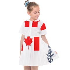 Naval Ensign Of Canada Kids  Sailor Dress by abbeyz71