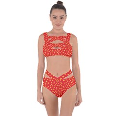 Pattern Stars Multi Color Bandaged Up Bikini Set  by Sapixe