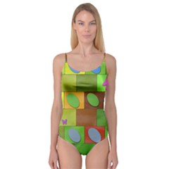 Easter Egg Happy Easter Colorful Camisole Leotard  by Sapixe