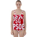 Socialists  Party of Galicia Logo Twist Front Tankini Set View1