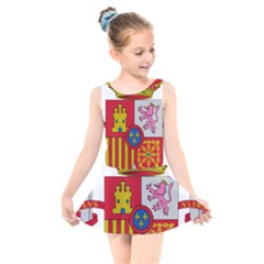 Coat Of Arms Of Spain Kids  Skater Dress Swimsuit by abbeyz71