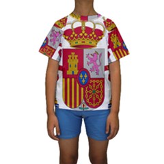 Coat Of Arms Of Spain Kids  Short Sleeve Swimwear by abbeyz71