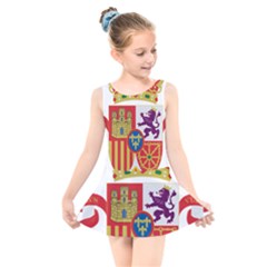 Coat Of Arms Of Spain Kids  Skater Dress Swimsuit by abbeyz71