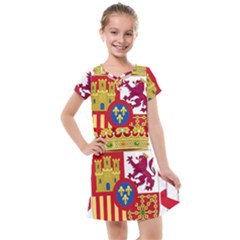 Coat Of Arms Of Spain Kids  Cross Web Dress by abbeyz71