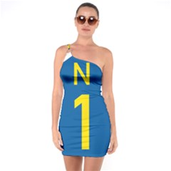 South Africa National Route N1 Marker One Soulder Bodycon Dress by abbeyz71