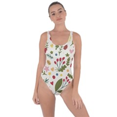 Floral Christmas Pattern  Bring Sexy Back Swimsuit by Valentinaart