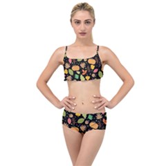 Thanksgiving Pattern Layered Top Bikini Set by Valentinaart
