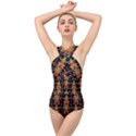 Egyptian Cross Front Low Back Swimsuit View1