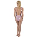 Cute Kawaii Ghost pattern High Leg Strappy Swimsuit View2